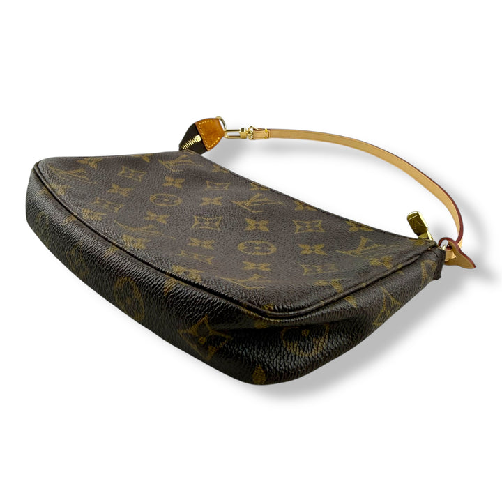 Louis Vuitton Pochette Accessories Brown Monogram Clutch Bag