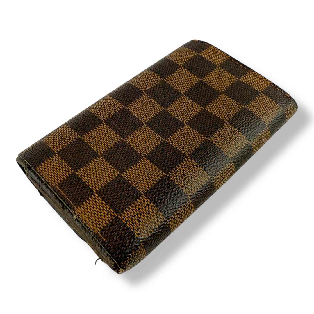 Louis Vuitton Brown Damier Compact Zippy Wallet