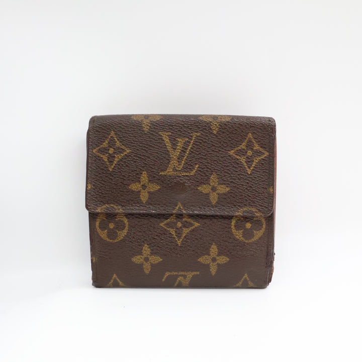 Louis Vuitton Vintage Brown Monogram Compact Bifold Wallet Purse