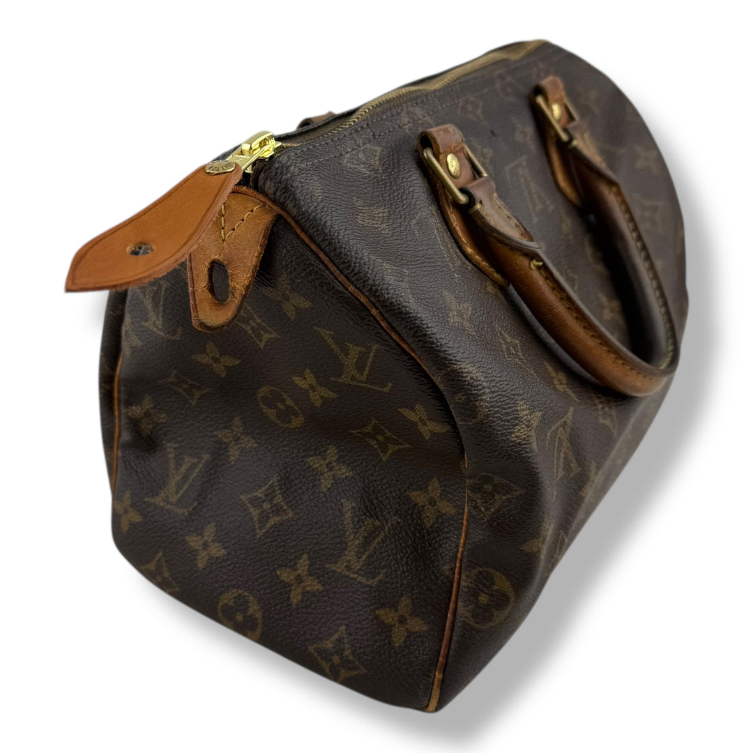 Louis Vuitton Brown Monogram Speedy 25 Handbag