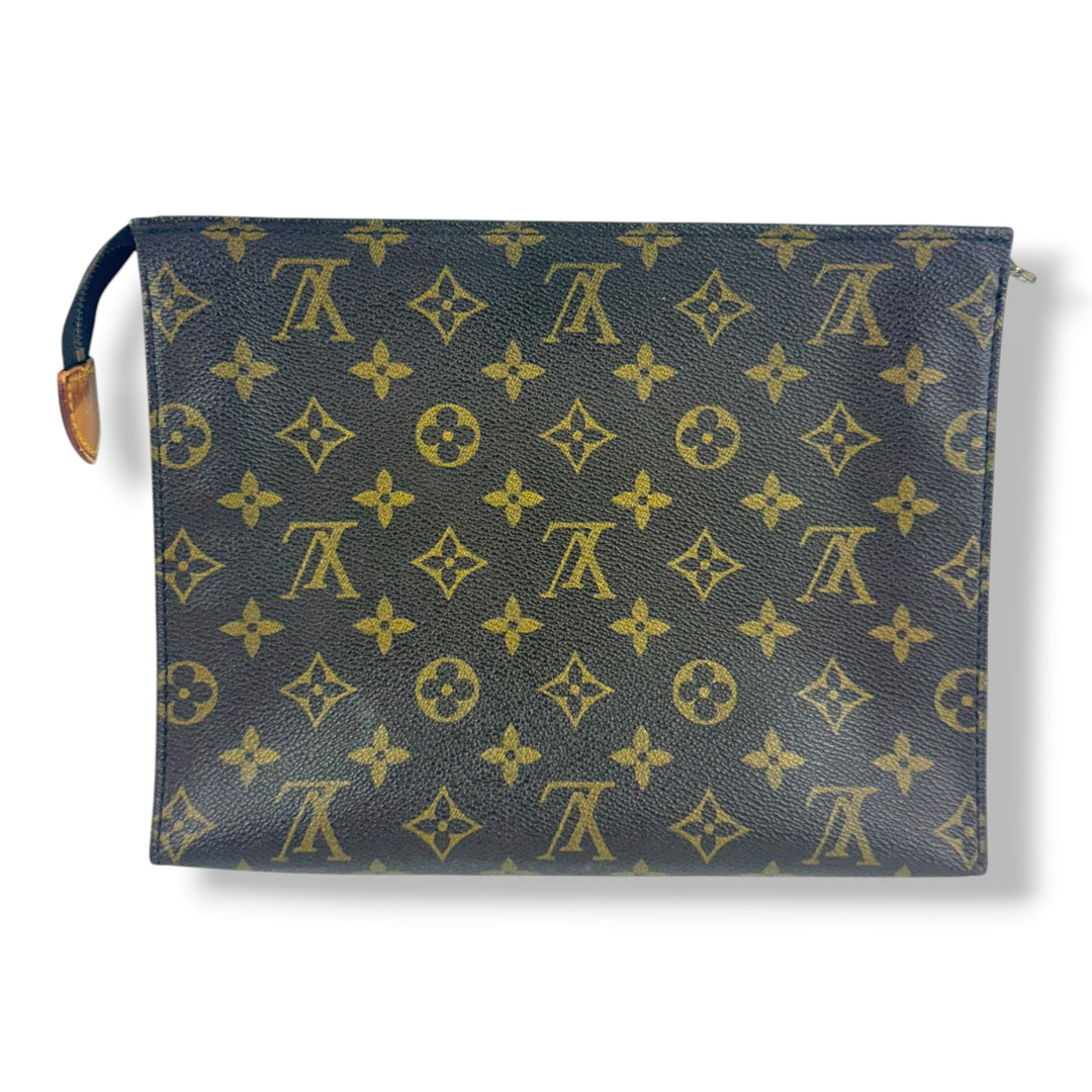 Louis Vuitton Vintage Brown Monogram Toiletry 26 Pouch