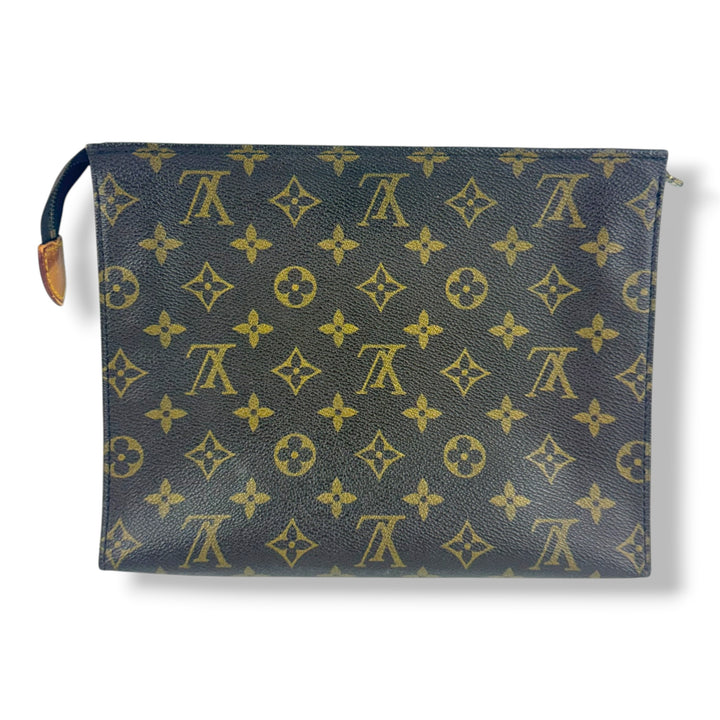 Louis Vuitton Vintage Brown Monogram Toiletry 26 Pouch