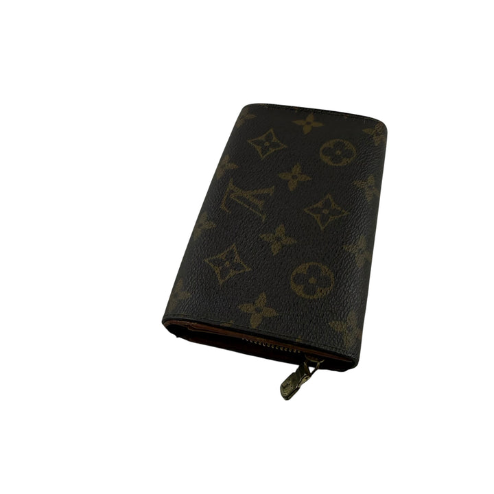 Louis Vuitton Vintage Brown Monogram Zippy Clip Purse 7725