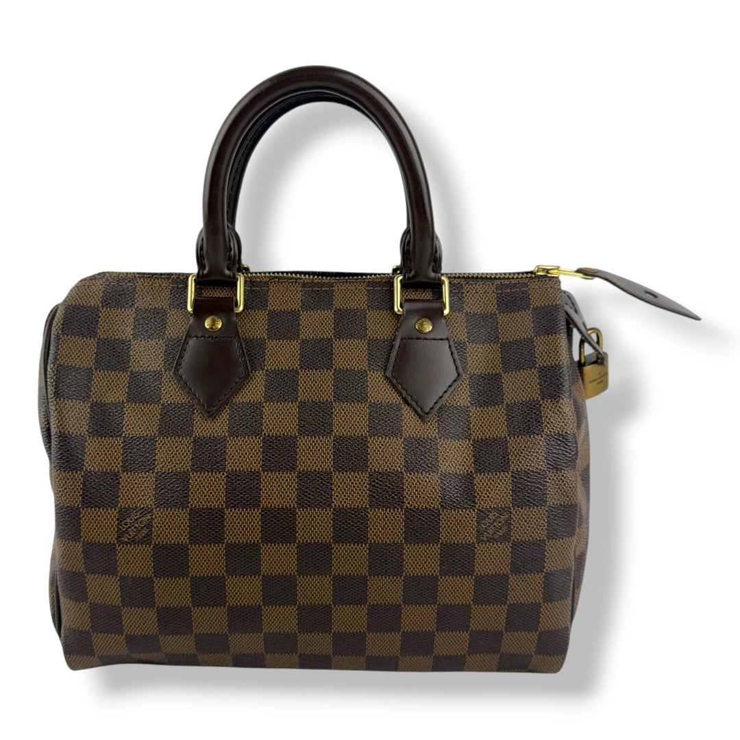 Louis Vuitton Vintage Brown Damier Speedy 25 Handbag