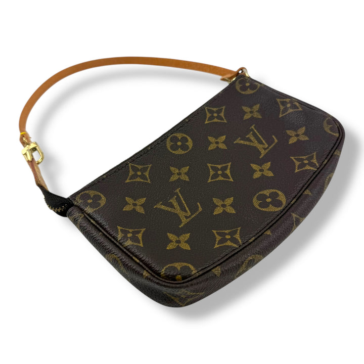 Louis Vuitton Pochette Accessories Brown Monogram Clutch Bag
