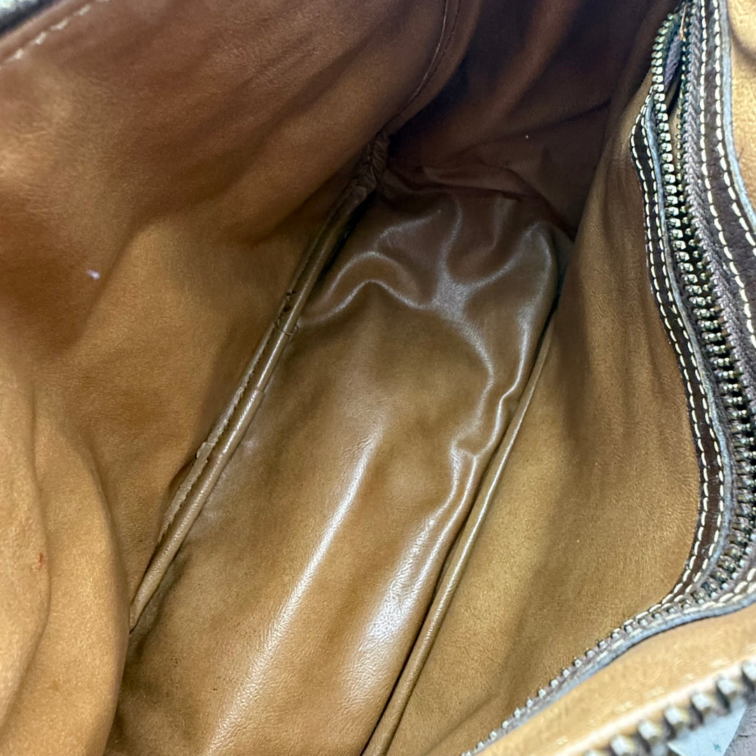 Gucci Beige GG Monogram Boston Canvas Bag