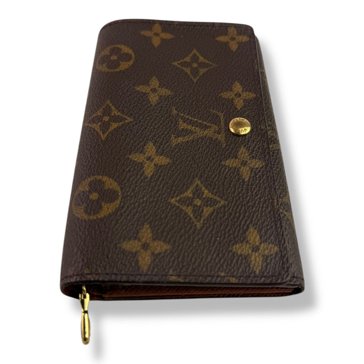 Louis Vuitton Brown Monogram Zippy Clip Purse