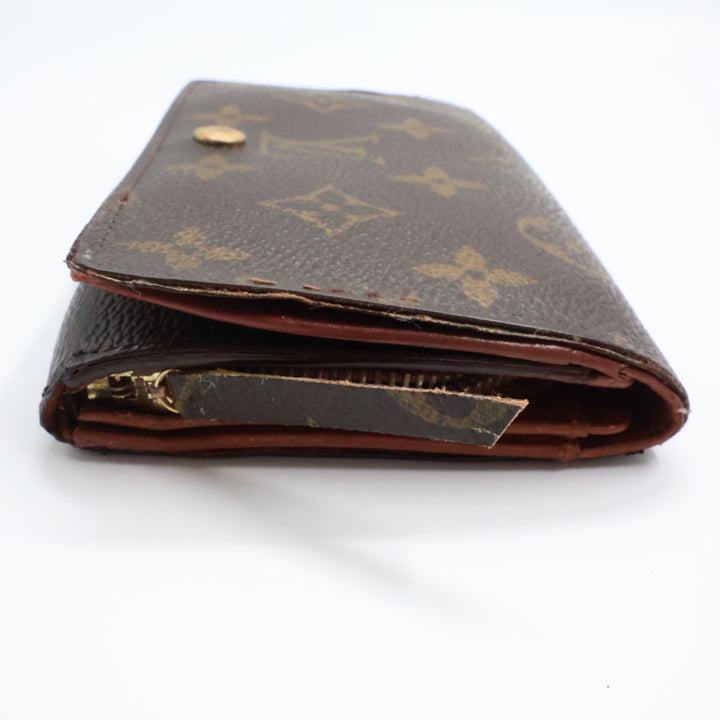 Louis Vuitton Brown Monogram Small Zippy Purse 8598