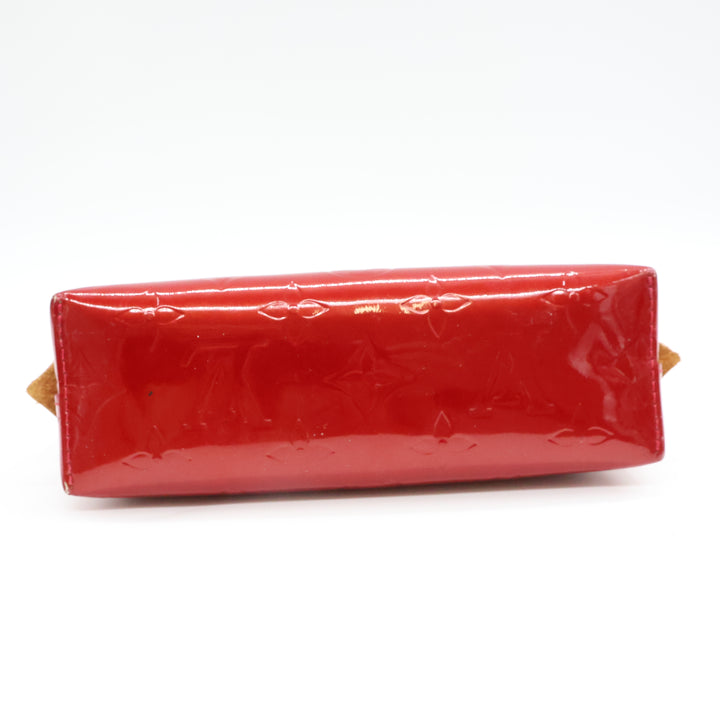 Louis Vuitton Red Vernis Patent Leather Travel Cosmetic PM Pouch