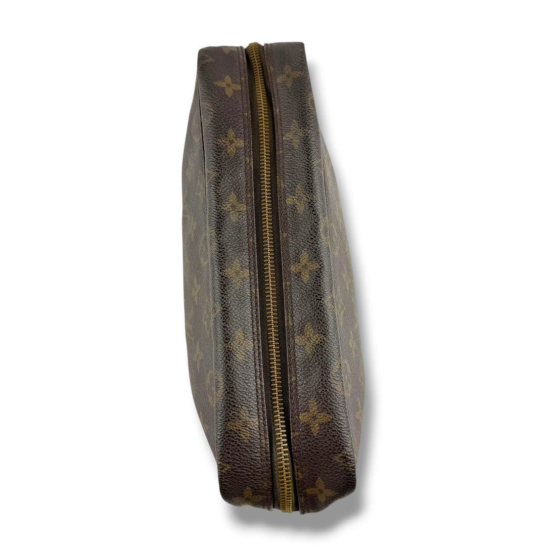 Louis Vuitton True Trousse 28 Brown Monogram Toiletry Pouch