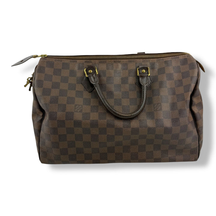 Louis Vuitton Speedy 35 Brown Damier Handbag