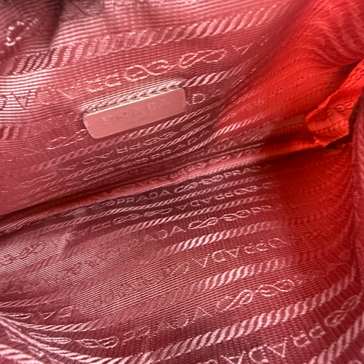 Prada Pink Nylon Re-Edition Pochette Handbag