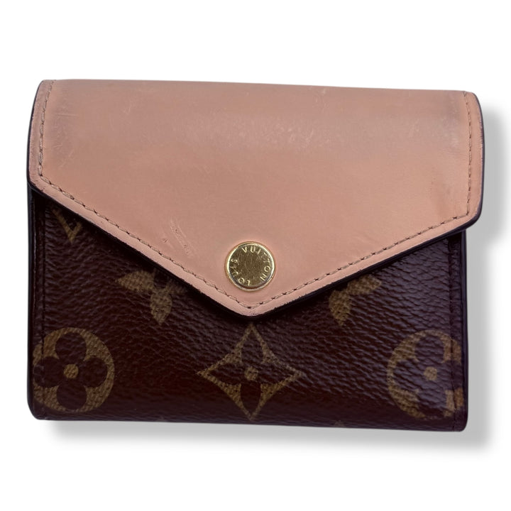 Louis Vuitton Monogram Portefeuille Zoe Rose Ballerine Tri-fold Wallet