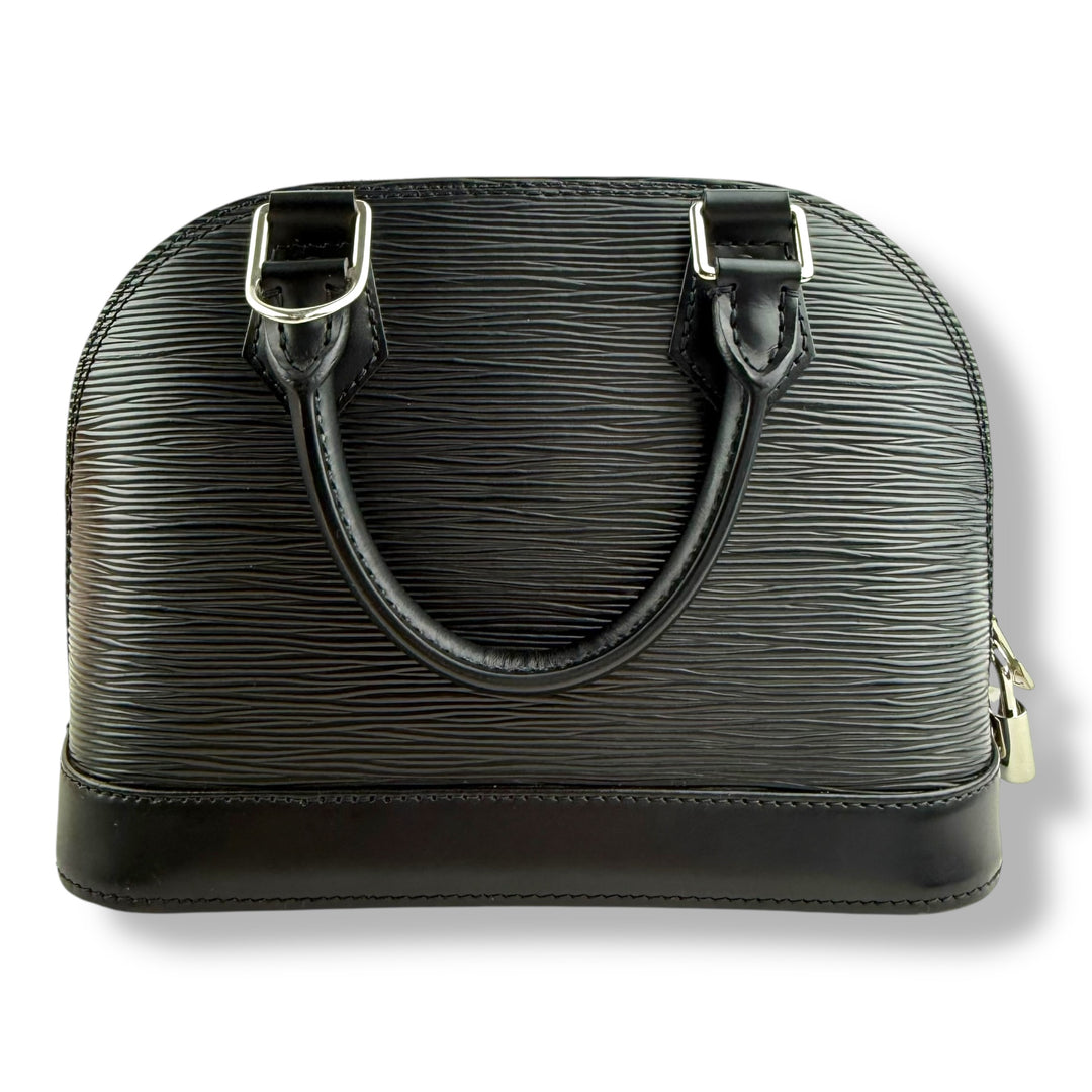 Louis Vuitton Alma BB Black Epi Leather Handbag