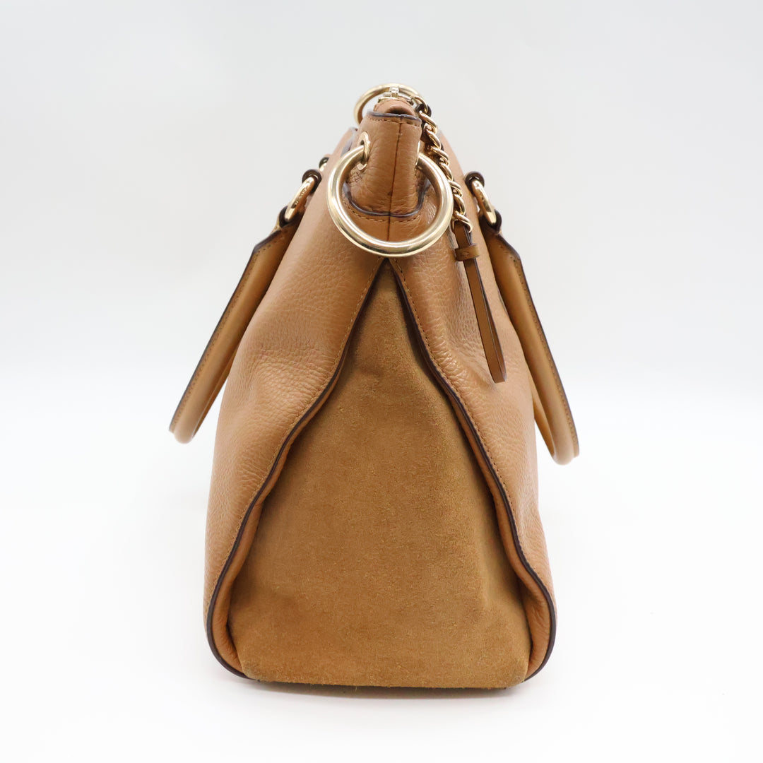 Coach Tan Mia Satchel Bag
