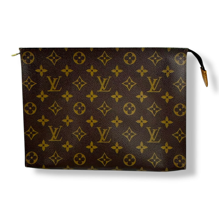 Louis Vuitton Vintage Brown Monogram Toiletry Pouch 26 Bag