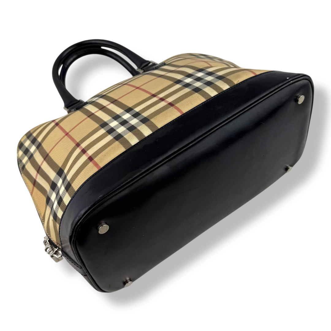 Burberry Nova Vintage Check Dome Handbag
