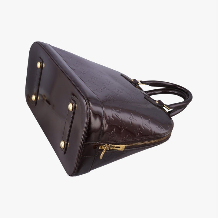 Louis Vuitton Burgundy Vernis Alma MM Handbag