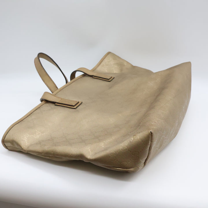 Gucci GG Gold Canvas Tote Bag