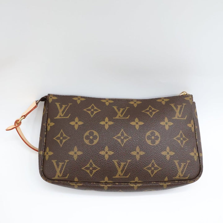 Louis Vuitton Pochette Accessories Brown Monogram Clutch Bag