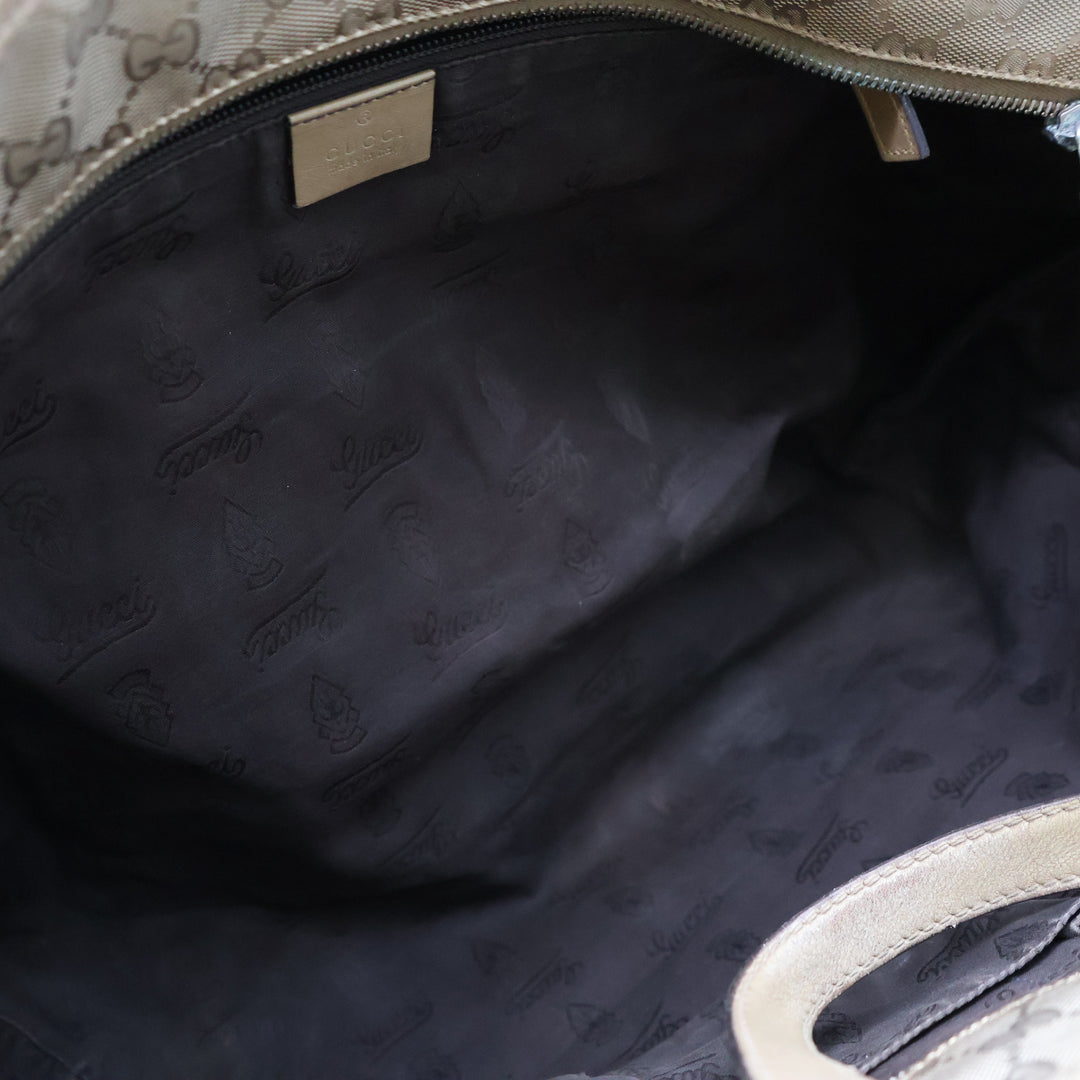 Gucci GG Gold Canvas Tote Bag