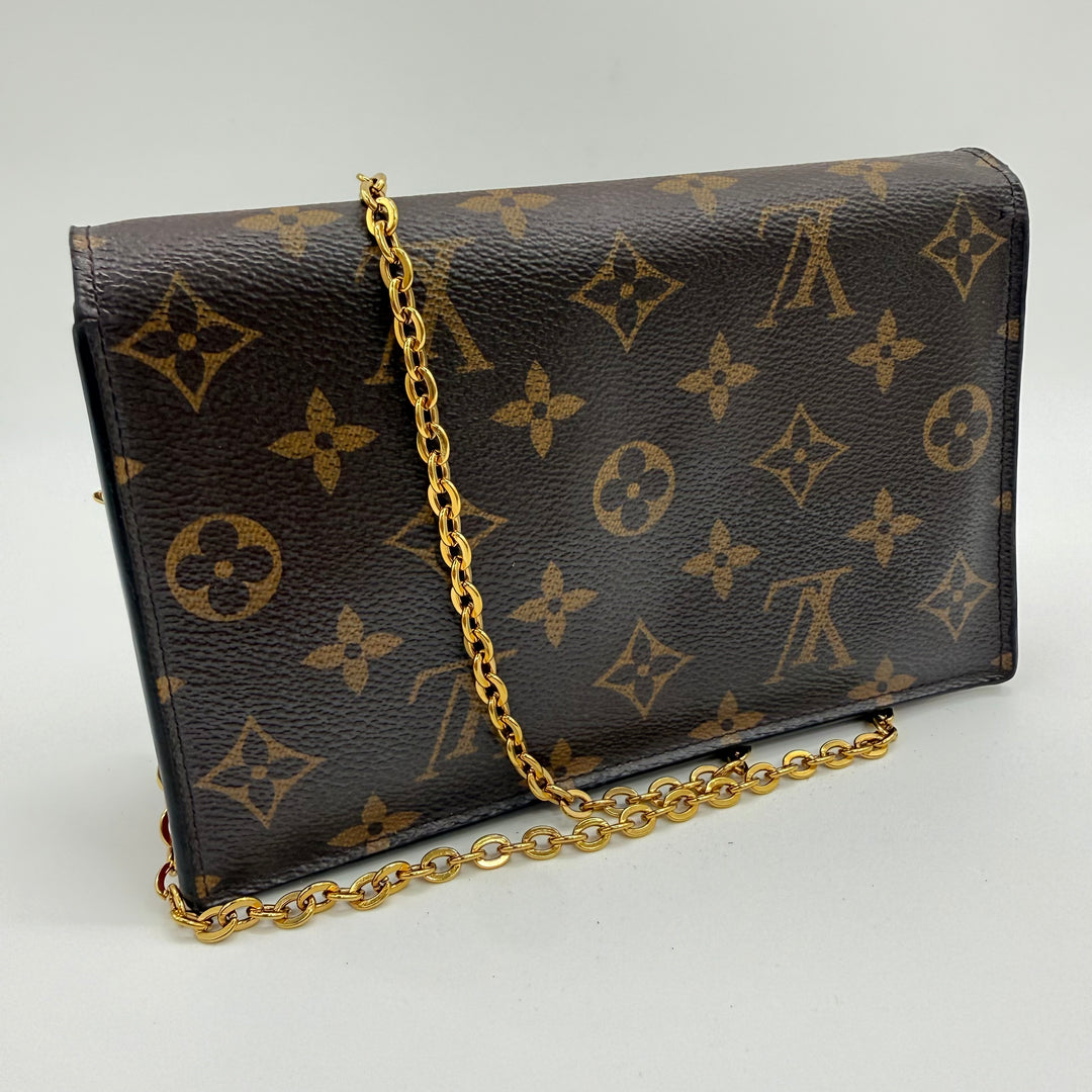 Louis Vuitton Portefeuille Flore Wallet On Chain Brown Monogram