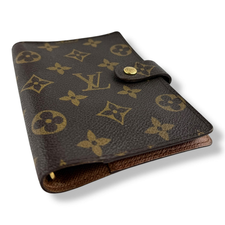 Louis Vuitton Brown Monogram Small Ring Agenda Wallet