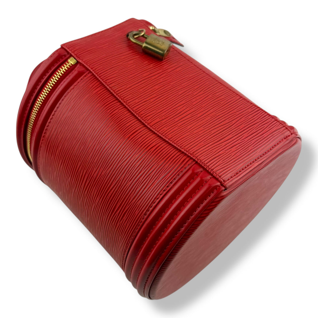 Louis Vuitton Red Epi Leather Cannes Handbag