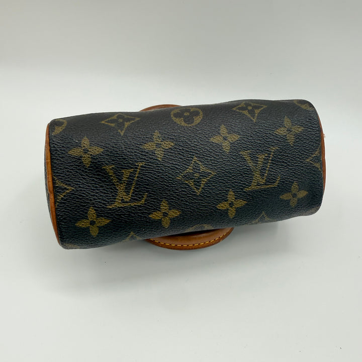 Louis Vuitton Nano Speedy Brown Monogram Handbag