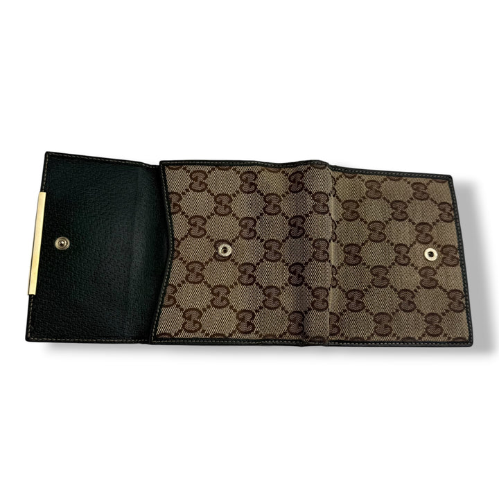 Gucci GG Beige Monogram Bifold Purse
