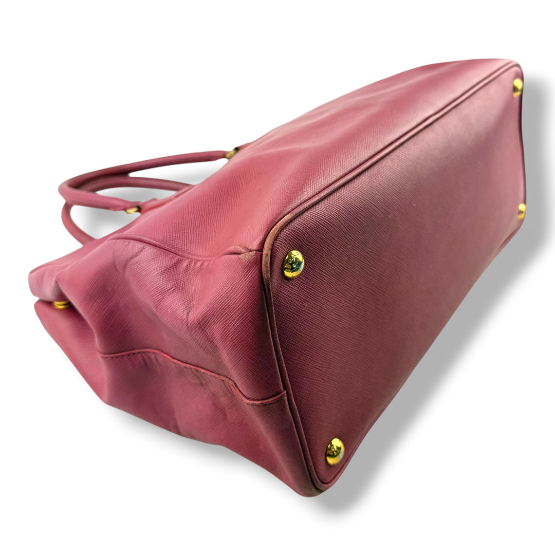 Prada Galleria Lux Saffiano Tote Pink Leather Handbag