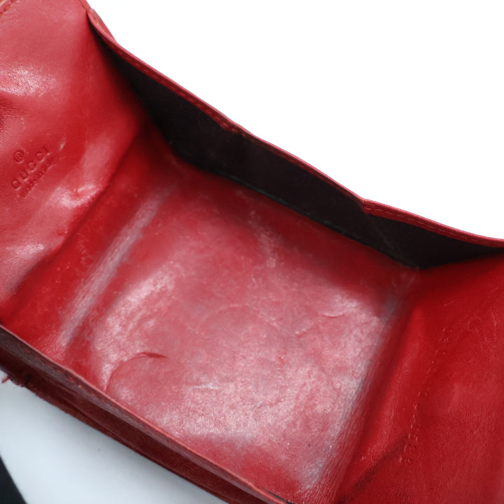 Gucci GG Red Canvas Coin Pouch