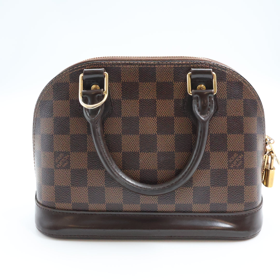 Louis Vuitton Brown Damier Ebene Alma BB Handbag