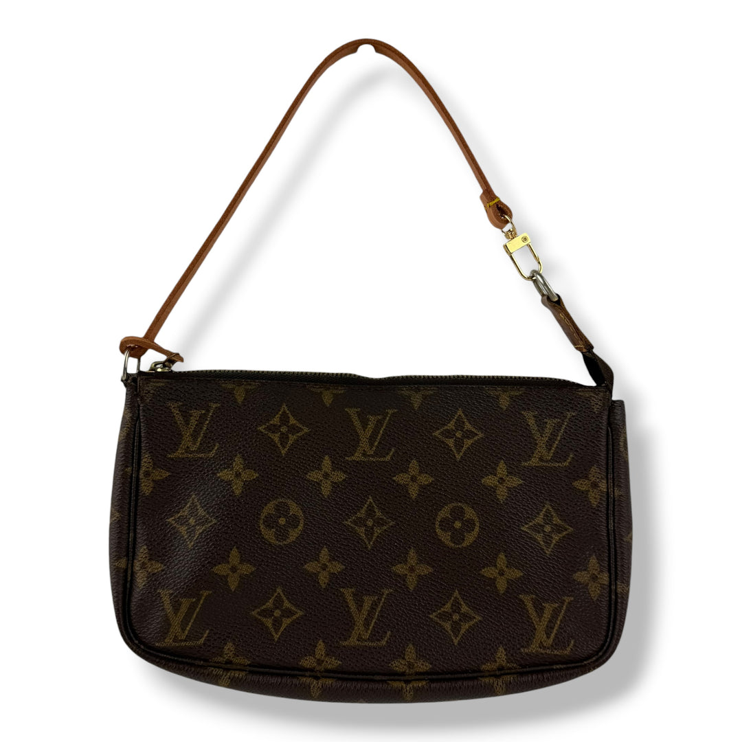 Louis Vuitton Medium Pochette Accessories Brown Monogram Clutch Bag
