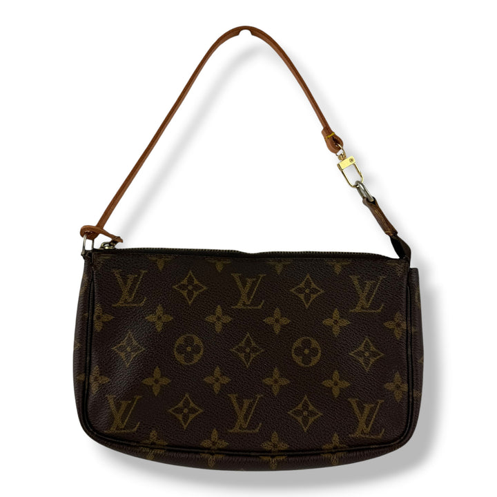 Louis Vuitton Medium Pochette Accessories Brown Monogram Clutch Bag