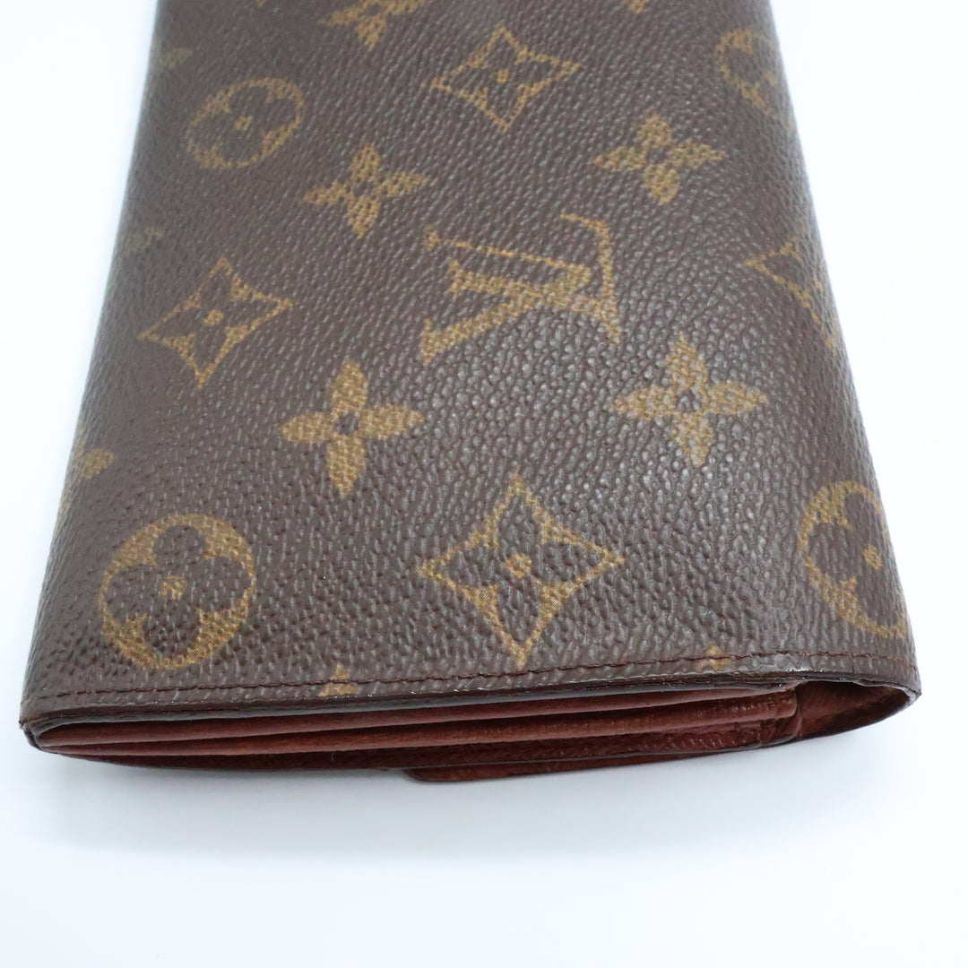 Louis Vuitton Sarah Brown Monogram Femme Wallet 8602
