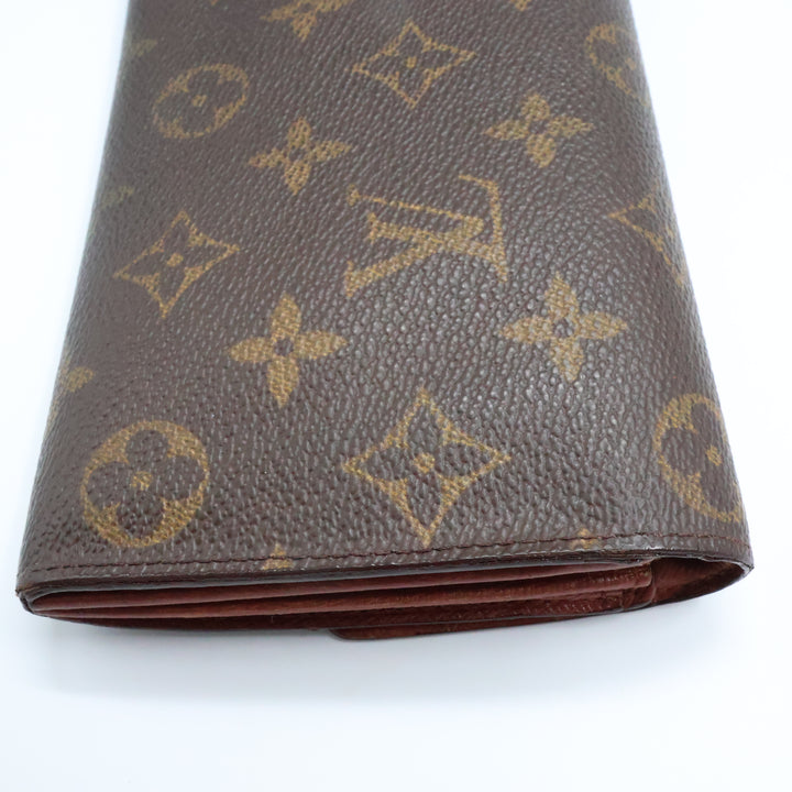 Louis Vuitton Sarah Brown Monogram Femme Wallet 8602