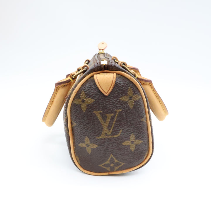 Louis Vuitton Nano Speedy Brown Monogram Handbag
