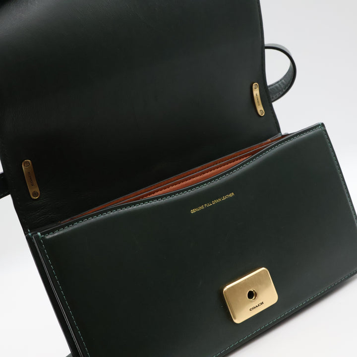 Coach Bandit Green Leather Handbag