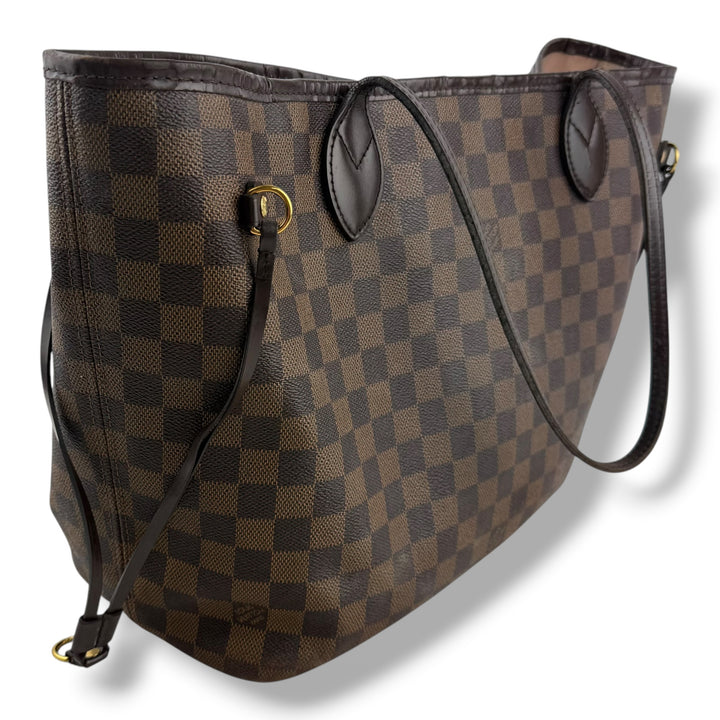 Louis Vuitton Brown Damier Neverfull MM Handbag