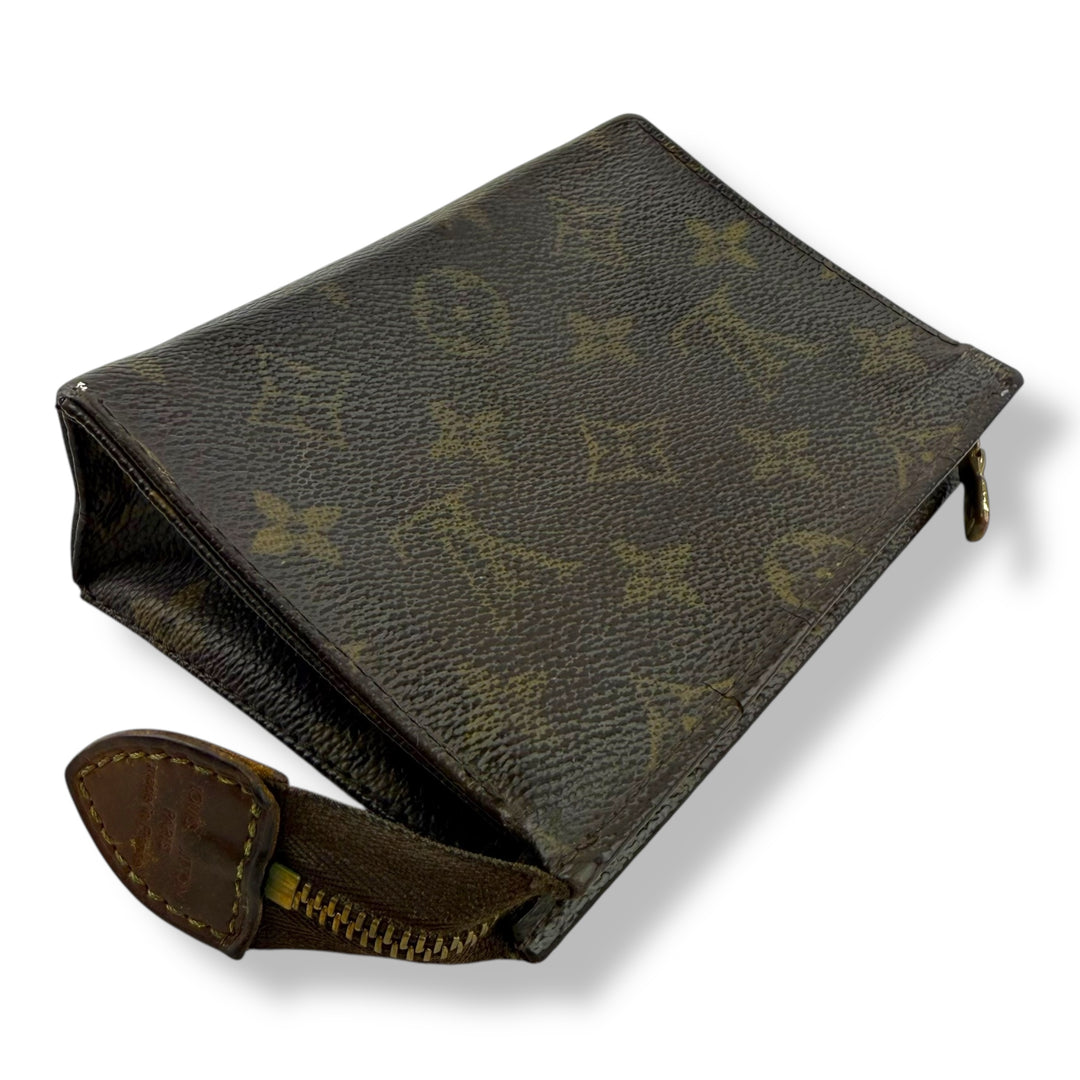 Louis Vuitton Brown Monogram Toiletry Pouch 15 Bag