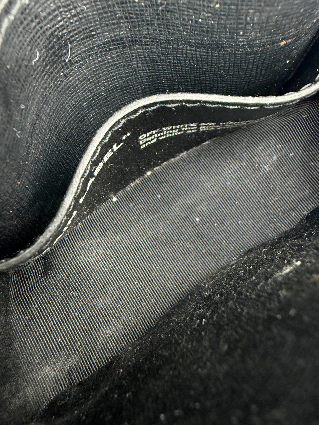 Off-White Diag Binder Clip Mini Black Crossbody Bag