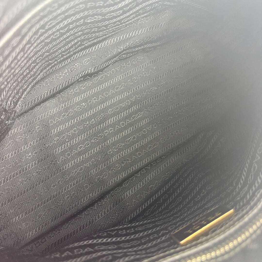 Prada Galleria Saffiano Tote Black Leather Handbag