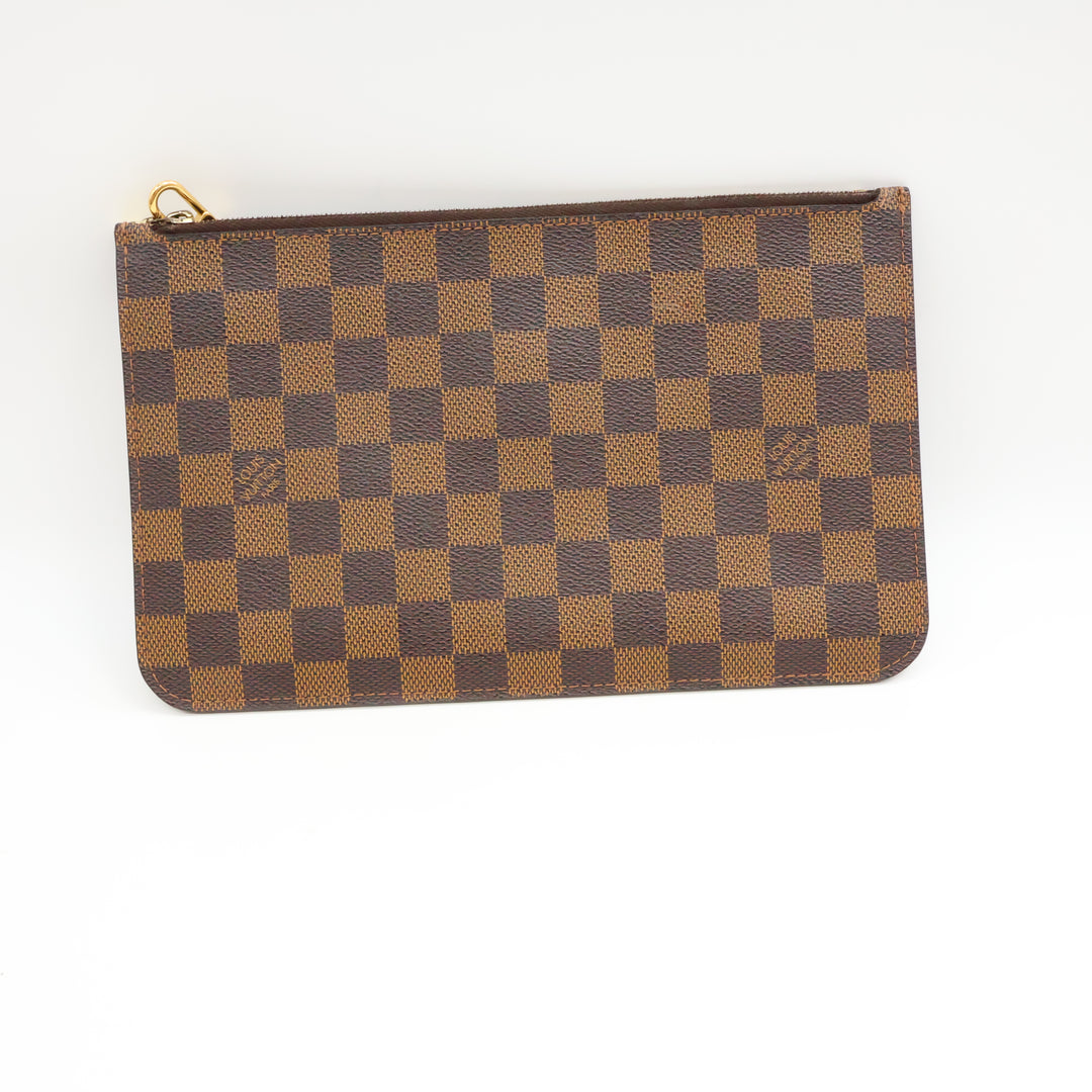 Louis Vuitton Damier Ebene Neverfull MM Clutch Pouch