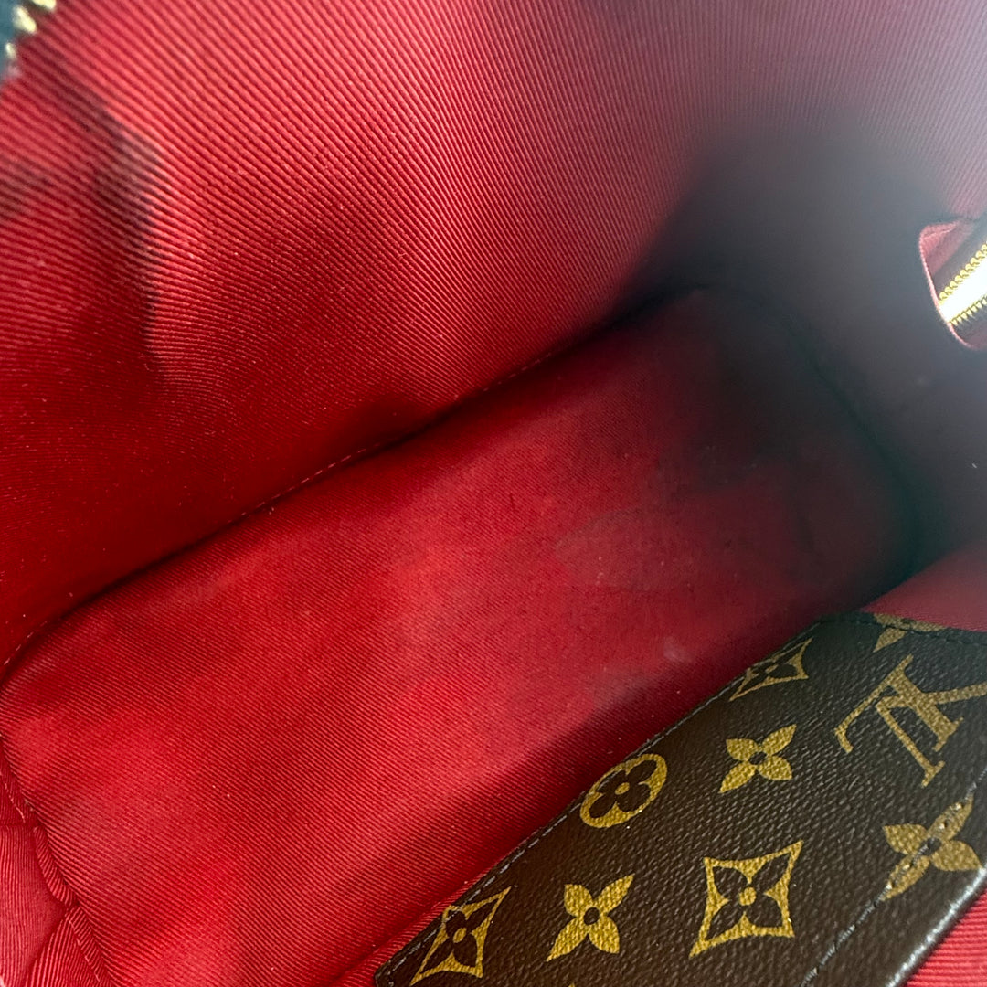 Louis Vuitton Alma BB Red Vernis Patent Leather Monogram Handbag