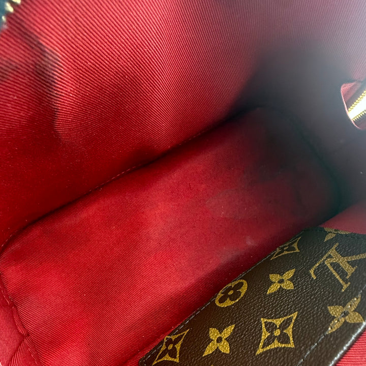 Louis Vuitton Alma BB Red Vernis Patent Leather Monogram Handbag