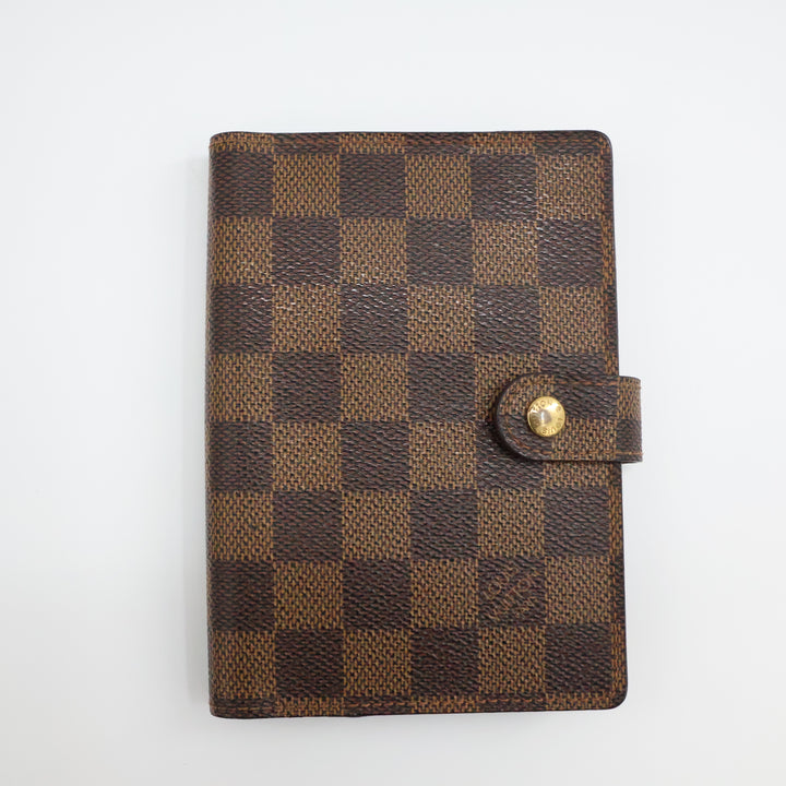Louis Vuitton Brown Damier PM Ring Agenda Wallet