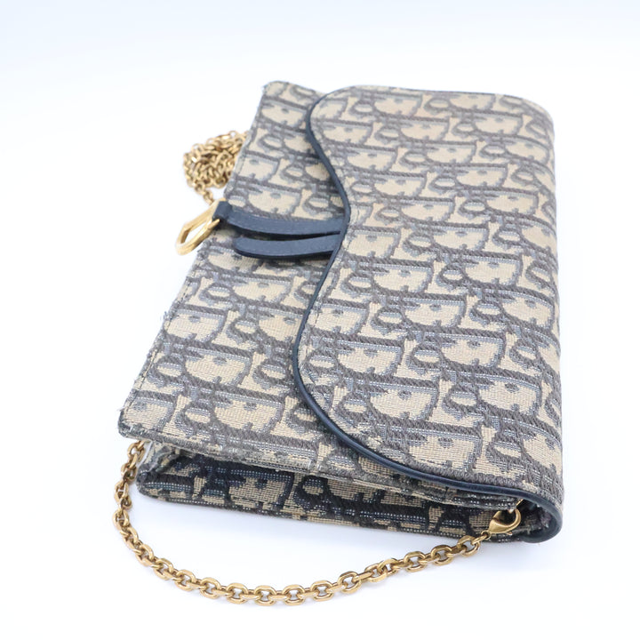 Dior Lady Dior Oblique Wallet on Chain Pochette Bag