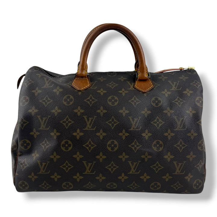 Louis Vuitton Vintage Speedy 35 Brown Monogram Handbag