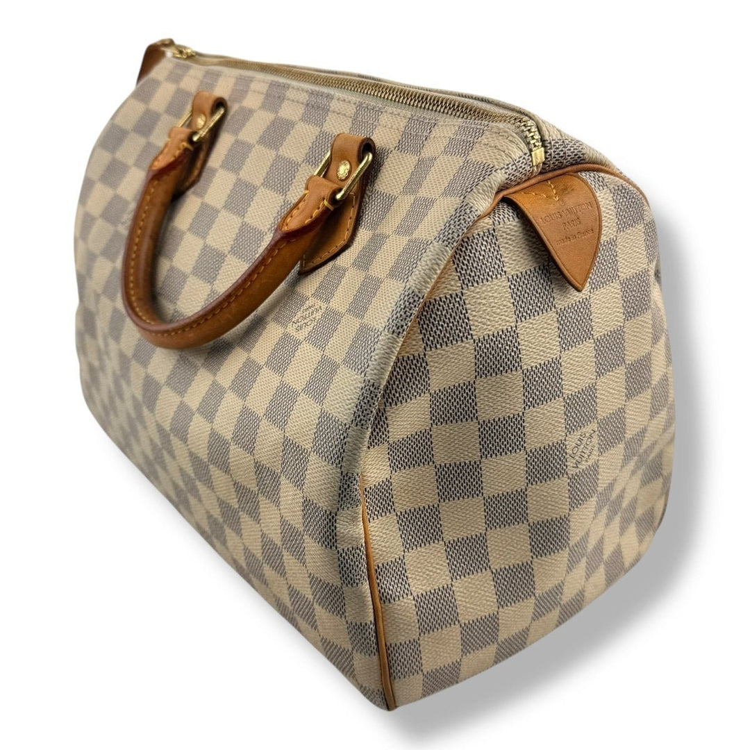 Louis Vuitton Speedy 30 Damier Azur Handbag
